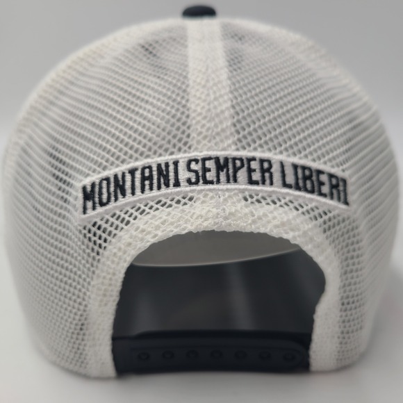 West Viriginia Mountaineers Hat Nike Snapback Mesh Black Montani Semper Liberi - Picture 8 of 12